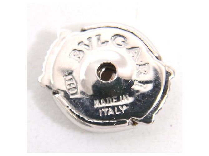 Bulgari Bvlgari 18K White Gold Bvlgari Bvlgari 1P Diamond Earrings Silvery - view 5