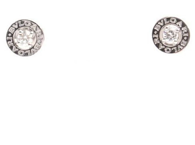 Bulgari Bvlgari 18K White Gold Bvlgari Bvlgari 1P Diamond Earrings Silvery - view 6