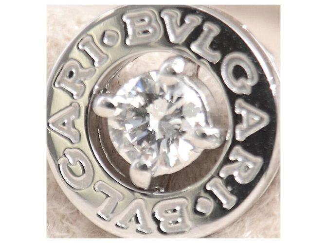 Bulgari Bvlgari 18K White Gold Bvlgari Bvlgari 1P Diamond Earrings Silvery - view 8