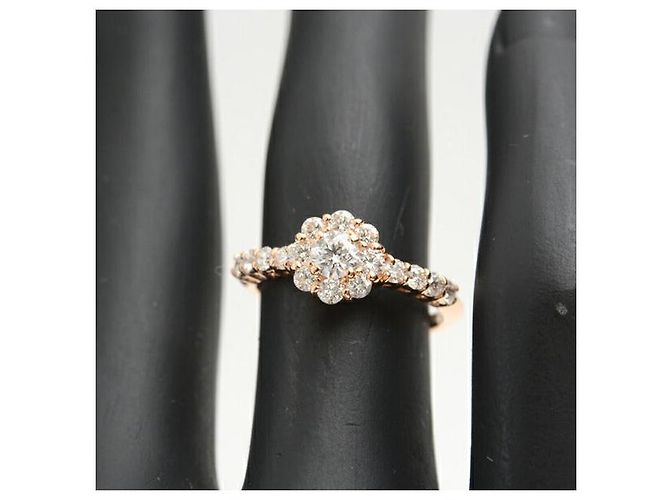 Autre Marque 750PG Ponte Vecchio Blumen-Diamantring Golden - Ansicht 8