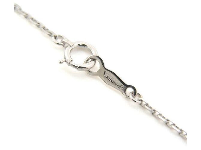 Collana in perle e diamanti con motivo piuma in oro bianco K14 Mikimoto Argento - vista 5