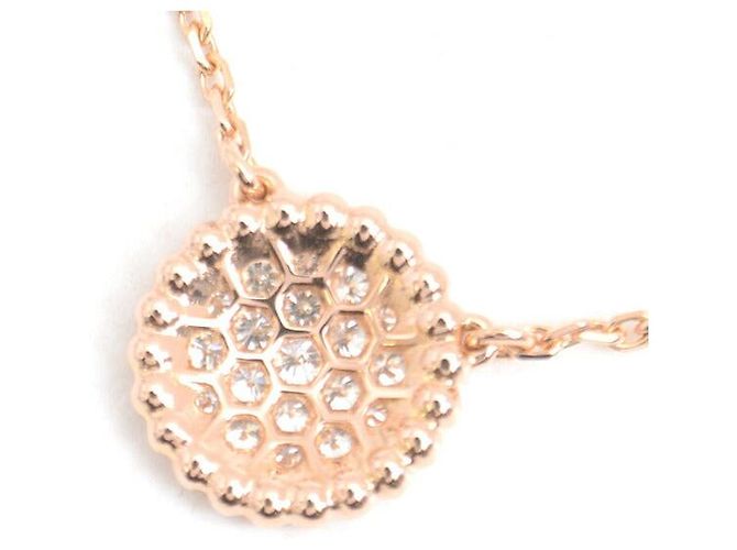 Van Cleef & Arpels 18K Roségold Perlee Kleine Diamant Halskette Golden - Ansicht 5