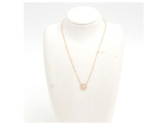 Van Cleef & Arpels 18K Roségold Perlee Kleine Diamant Halskette Golden - Ansicht 7