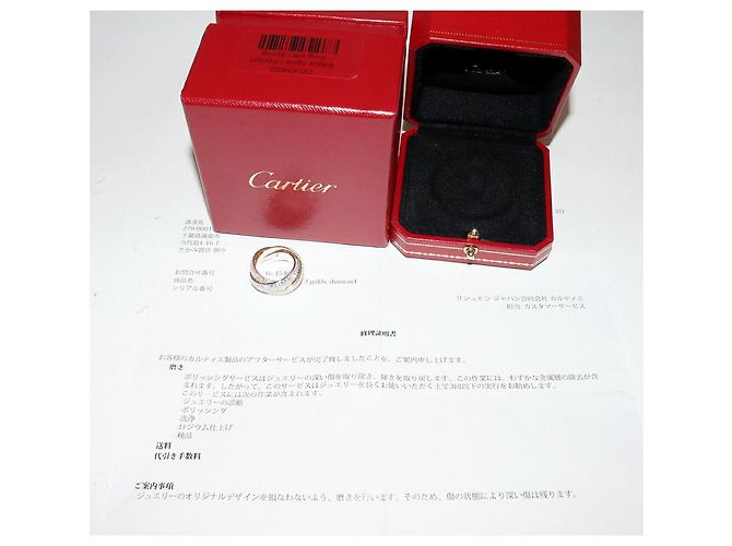 Cartier Trinity Ring Au750 mit Diamant Größe 53 Golden - Ansicht 3