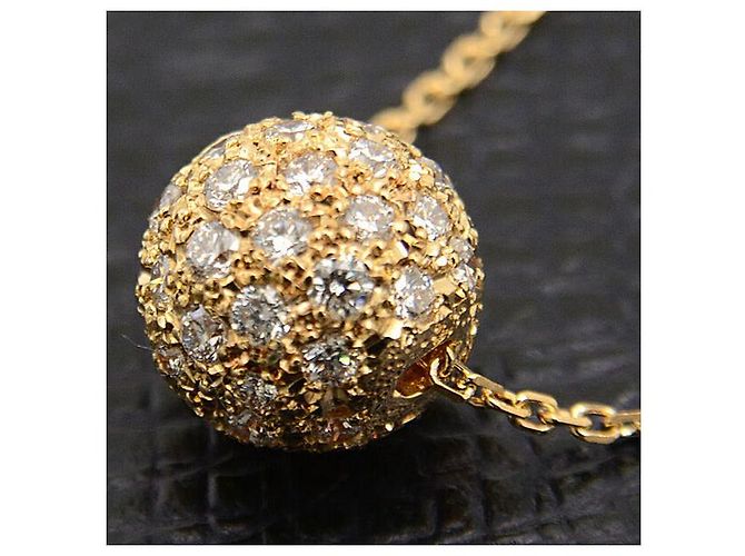 Collana a sfera in diamante in oro giallo K18 Mikimoto D'oro - vista 7