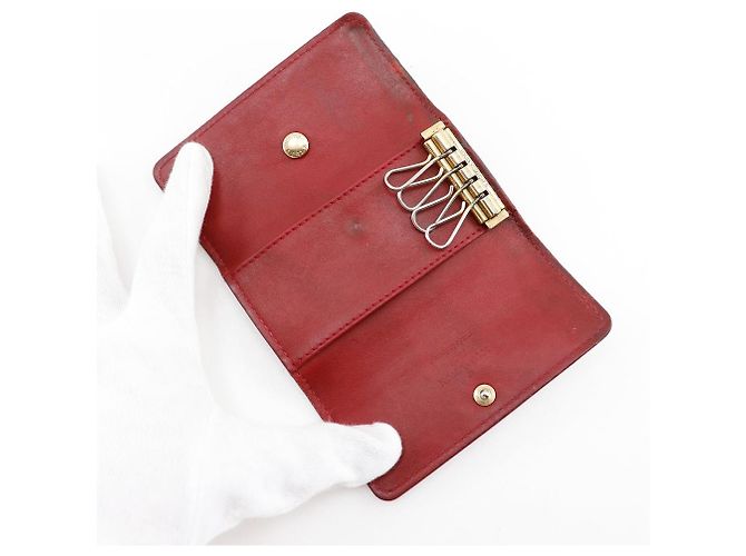 Louis Vuitton Multicles 4 Monogram Vernis Key Case Red - view 6