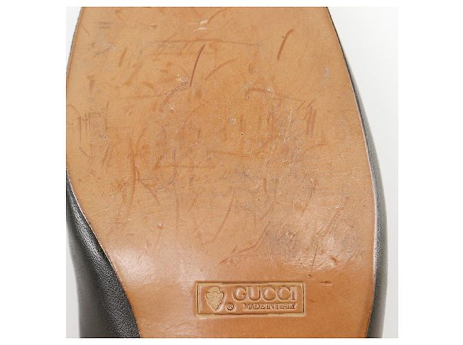 Gucci Leder Slipper Braun Bronze - Ansicht 10