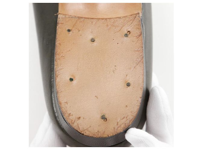 Gucci Leder Slipper Braun Bronze - Ansicht 11