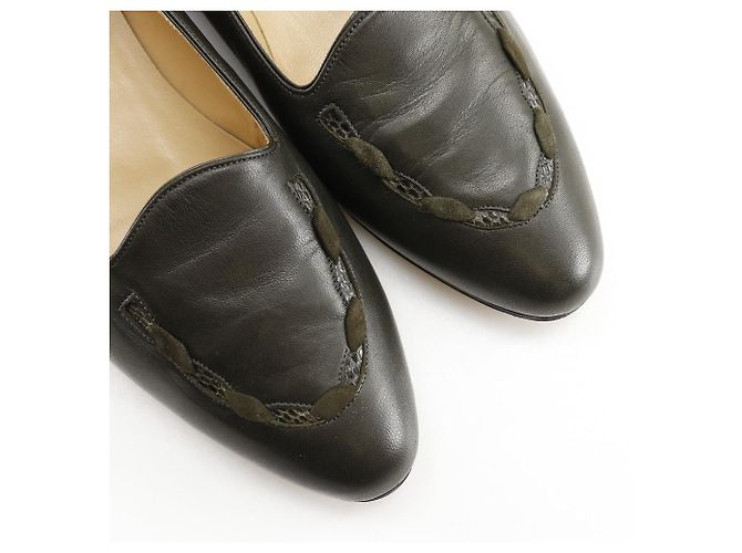Gucci Leder Slipper Braun Bronze - Ansicht 4