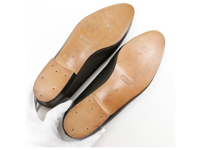 Gucci Leder Slipper Braun Bronze - Ansicht 6