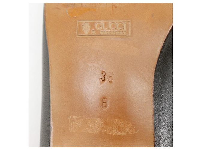 Gucci Leder Slipper Braun Bronze - Ansicht 7