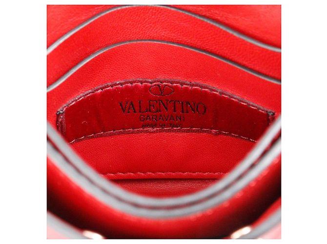 Borsa a Spalla in Pelle Rockstuds Valentino Garavani Rosso - vista 16