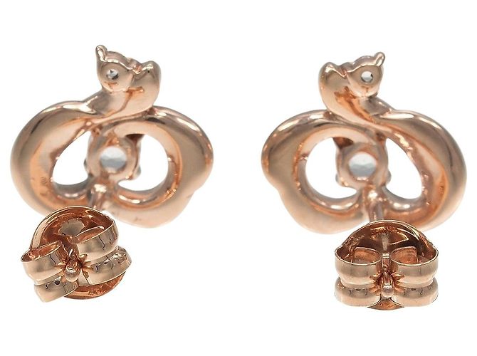 Autre Marque Orecchini in Oro Rosa K10 4℃ D'oro - vista 3