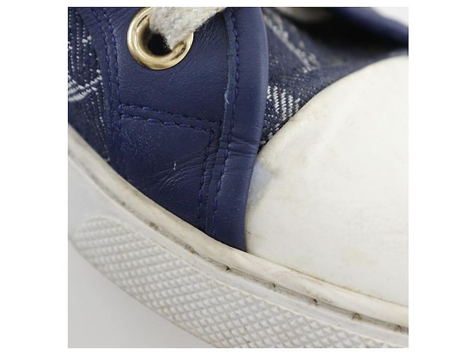 Hochschnittige Monogramm-Denim-Sneaker von Louis Vuitton Blau - Ansicht 10