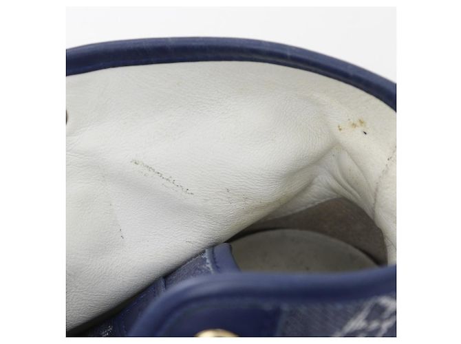 Hochschnittige Monogramm-Denim-Sneaker von Louis Vuitton Blau - Ansicht 12