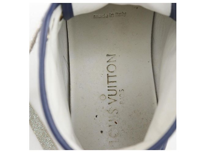 Hochschnittige Monogramm-Denim-Sneaker von Louis Vuitton Blau - Ansicht 13