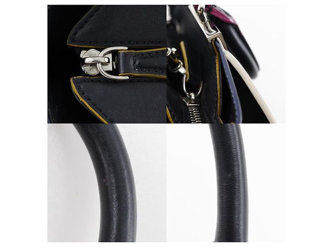 Fendi Petit 2Jours Leder 2way Tasche Schwarz - Ansicht 13