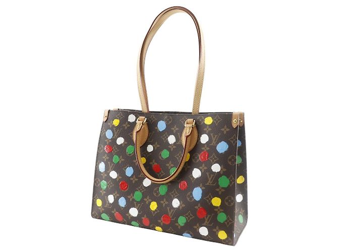 OnTheGo MM Monogram Vernis Tote Bag Louis Vuitton LV×YK Braun Mehrfarben - Ansicht 2