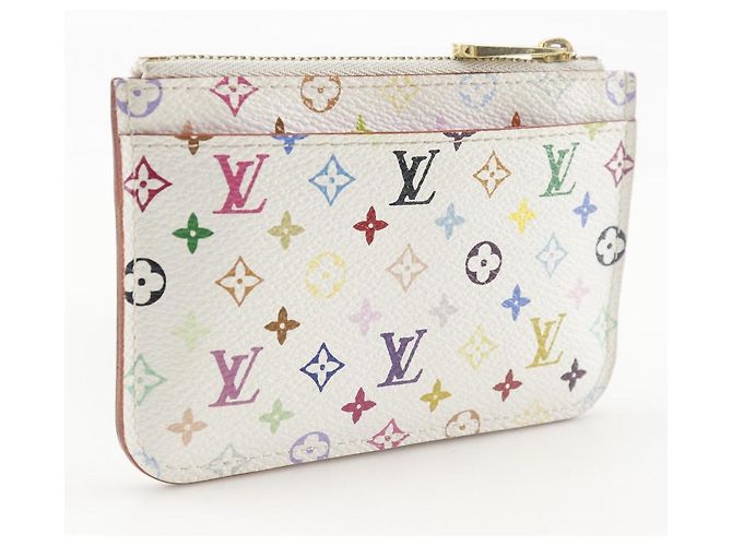 Pochette Cle Monogram Multicolore di Louis Vuitton - Portamonete Bianco - vista 3