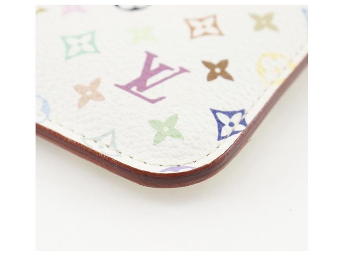 Pochette Cle Monogram Multicolore di Louis Vuitton - Portamonete Bianco - vista 5