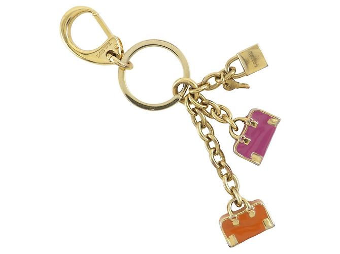 Schlüsselanhänger mit Loewe Anagramm-Motiv Golden - Ansicht 2