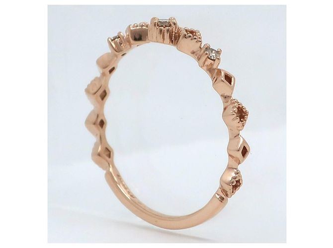 Autre Marque K10 Gelbgold-Diamantring canal4℃ Golden - Ansicht 3