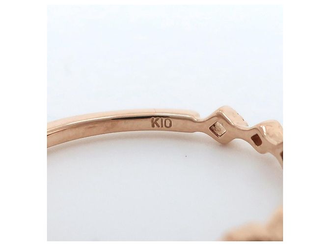 Autre Marque K10 Gelbgold-Diamantring canal4℃ Golden - Ansicht 4