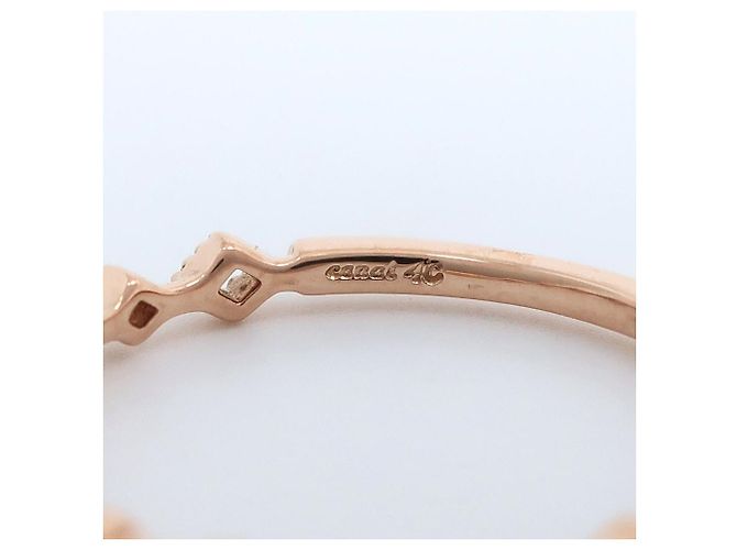 Autre Marque K10 Gelbgold-Diamantring canal4℃ Golden - Ansicht 5