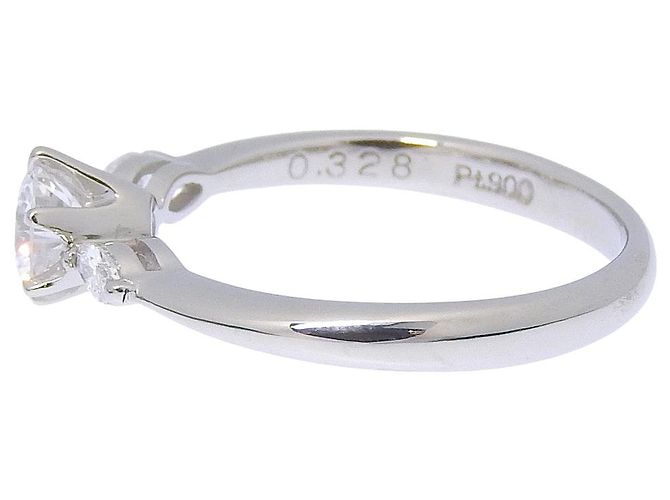 Autre Marque Pt900 Platin-Diamantring Silber - Ansicht 5