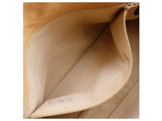 Timeless Borsa a Spalla in Pelle di Agnello Coco Mark di Chanel Beige - vista 7