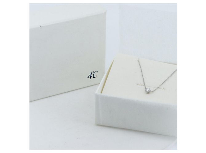 Autre Marque Collana in diamante Pt850 4℃ Argento - vista 6