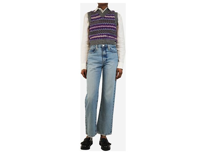 Frame Denim Blaue Le Jane Ankle-Jeans - Größe UK 6 - Ansicht 2
