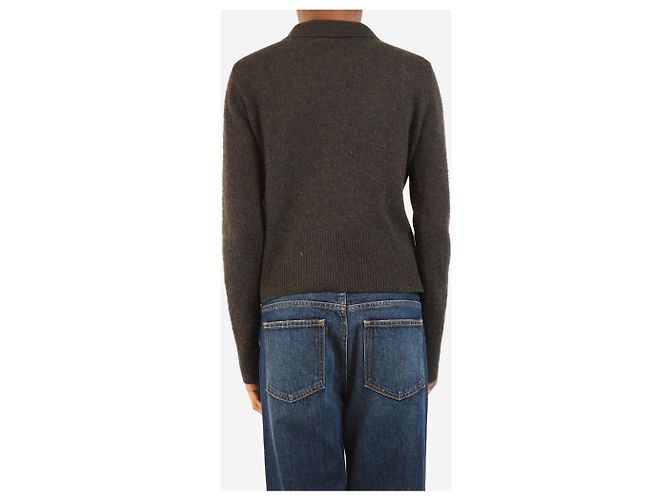 Autre Marque Brauner Kaschmir-Cardigan - Größe XS - Ansicht 2