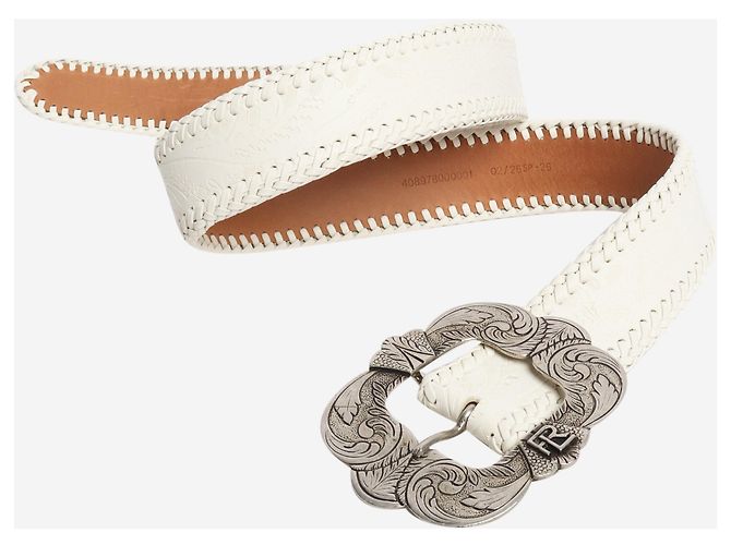Ralph Lauren Cinto branco estilo ocidental - vista 2