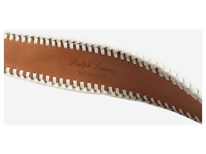 Ralph Lauren Cinto branco estilo ocidental - vista 3