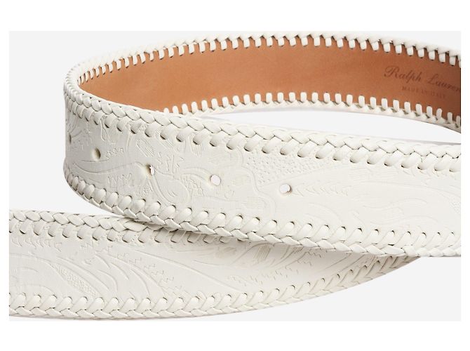Ralph Lauren Cinto branco estilo ocidental - vista 4