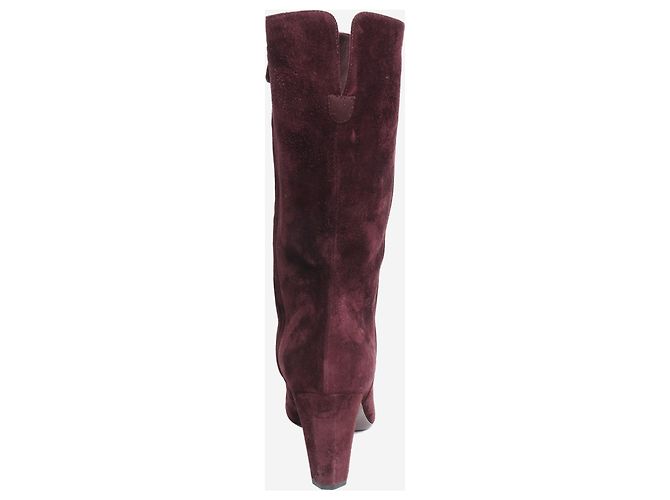 Chanel Botas de ante moradas - talla EU 40 (UK 7) Púrpura - vista 3
