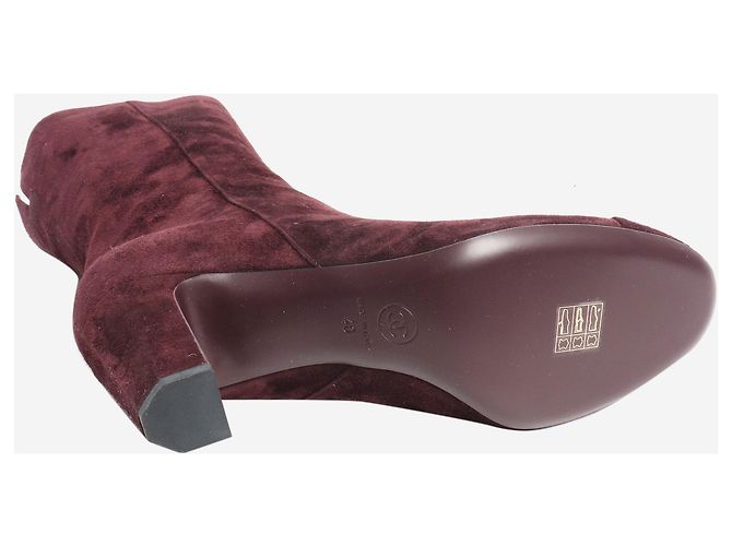 Chanel Botas de ante moradas - talla EU 40 (UK 7) Púrpura - vista 5