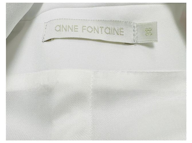 Anne Fontaine Weste Jacke Weiß aus Polyester - Ansicht 4