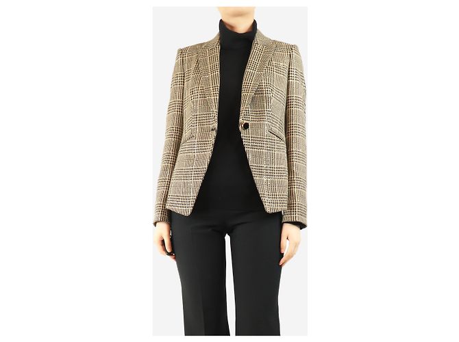Veronica Beard Neutral Dickey crystal-embellished jacket - size UK 8 - view 3