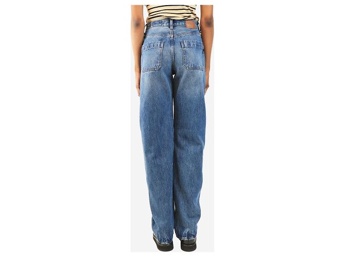 Autre Marque Blaue High-Rise Barrel-Leg Jeans - Größe XS - Ansicht 3