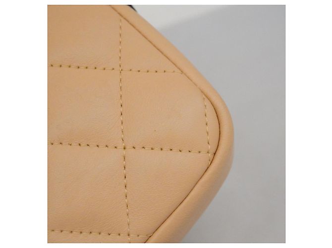 Borsa a Spalla in Pelle di Agnello Cambon di Chanel Nero Beige - vista 10