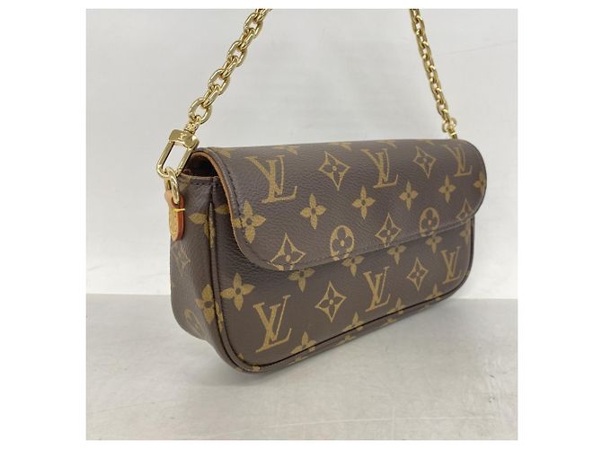 Borsa Louis Vuitton Monogram Wallet-on-Chain Ivy Marrone - vista 2