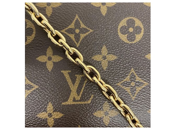 Borsa Louis Vuitton Monogram Wallet-on-Chain Ivy Marrone - vista 7