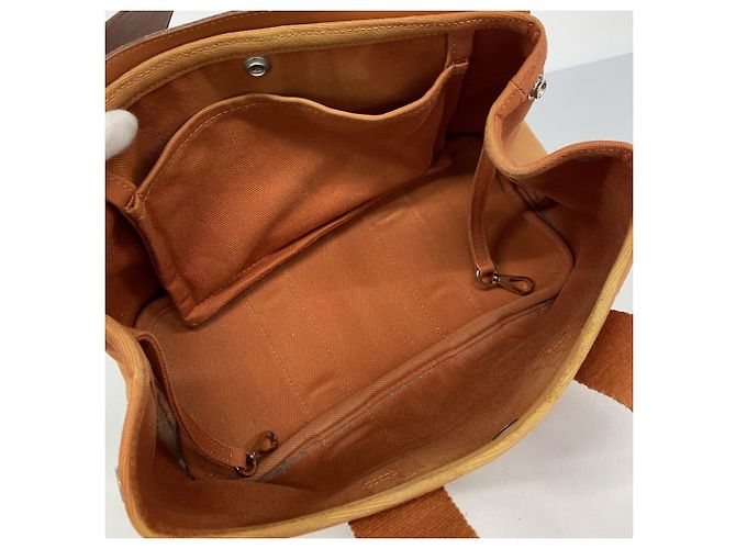 Borsa Tote PM Valparaiso di Hermès Arancione - vista 4