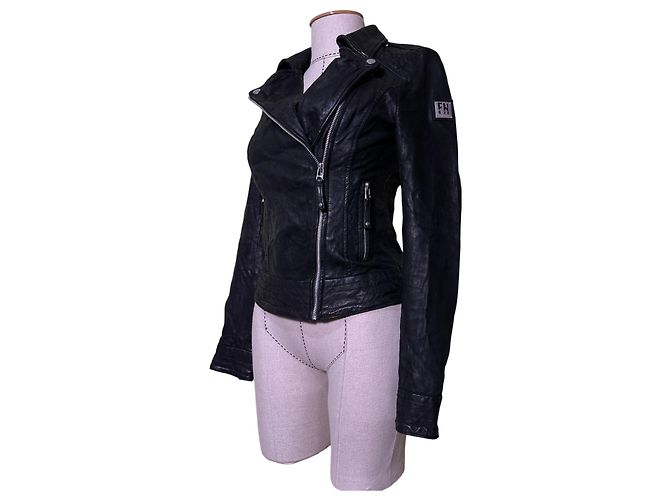 Autre Marque Freaky Nation Lederjacke Schwarz XS - Ansicht 2