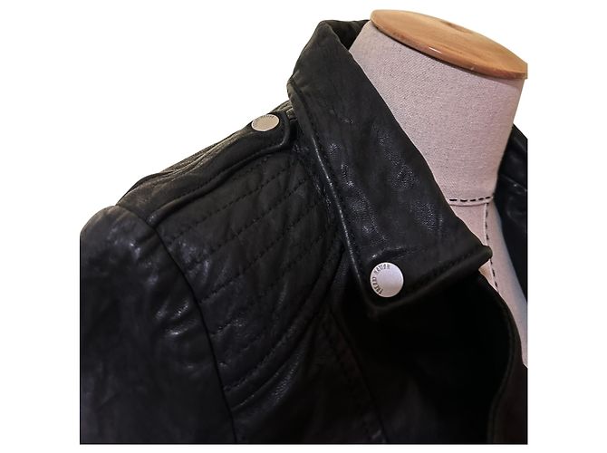Autre Marque Freaky Nation Lederjacke Schwarz XS - Ansicht 5
