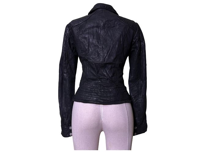 Autre Marque Freaky Nation Lederjacke Schwarz XS - Ansicht 6