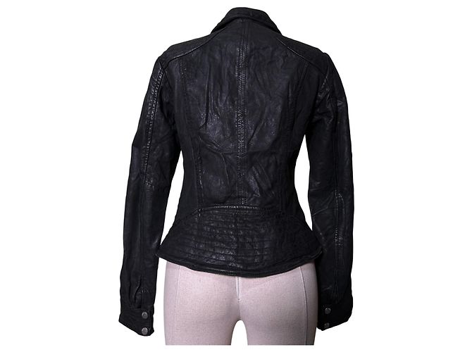 Autre Marque Freaky Nation Lederjacke Schwarz XS - Ansicht 8