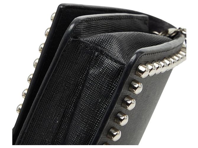 Borsa a catena con borchie Fendi Karlito Nero - vista 4